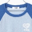 エックスガール ステージス(X-girl STAGES)のハートロゴラグランシアー長袖Tシャツ12