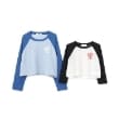 エックスガール ステージス(X-girl STAGES)のハートロゴラグランシアー長袖Tシャツ18