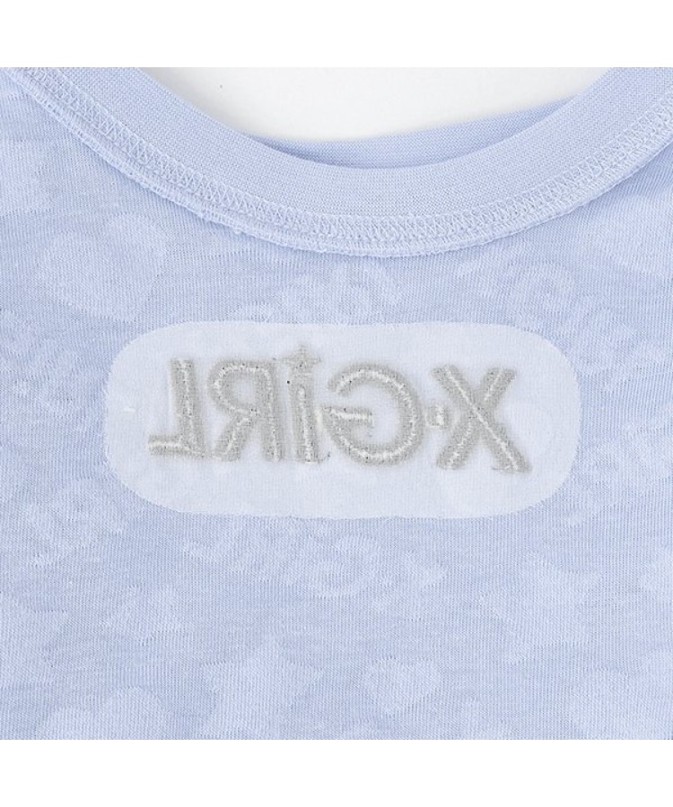 エックスガール ステージス(X-girl STAGES)のロゴパイルショート丈半袖Tシャツ4