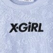 エックスガール ステージス(X-girl STAGES)のロゴパイルショート丈半袖Tシャツ3