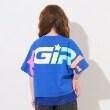 エックスガール ステージス(X-girl STAGES)のカラフルロゴメッシュ切替半袖Tシャツ1
