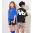 エックスガール ステージス(X-girl STAGES)のカラフルロゴメッシュ切替半袖Tシャツ4