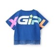 エックスガール ステージス(X-girl STAGES)のカラフルロゴメッシュ切替半袖Tシャツ6