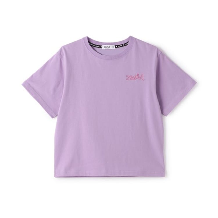 エックスガール ステージス(X-girl STAGES)のガールイラストバックプリント半袖Tシャツ Ｔシャツ