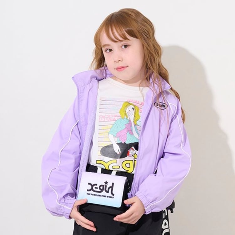 エックスガール ステージス(X-girl STAGES)のグラデーションロゴ移動ポケット その他