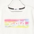 エックスガール ステージス(X-girl STAGES)のスプレーロゴ半袖Tシャツ&ショーツセット8
