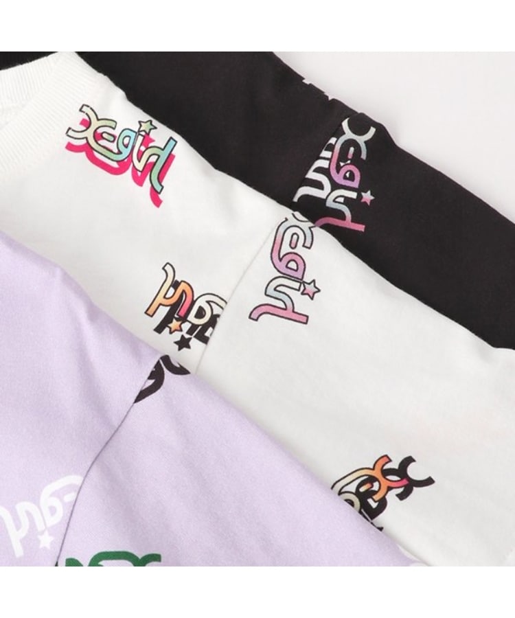 エックスガール ステージス(X-girl STAGES)の【人気商品再入荷】【直営店で取り扱い無し】ミルズロゴ総柄半袖Tシャツ5