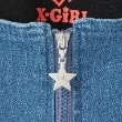 エックスガール ステージス(X-girl STAGES)のデニムビスチェ&半袖Tシャツセット4