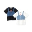 エックスガール ステージス(X-girl STAGES)のデニムビスチェ&半袖Tシャツセット10