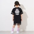 エックスガール ステージス(X-girl STAGES)のグラフィティロゴメッシュ切替Tワンピース2
