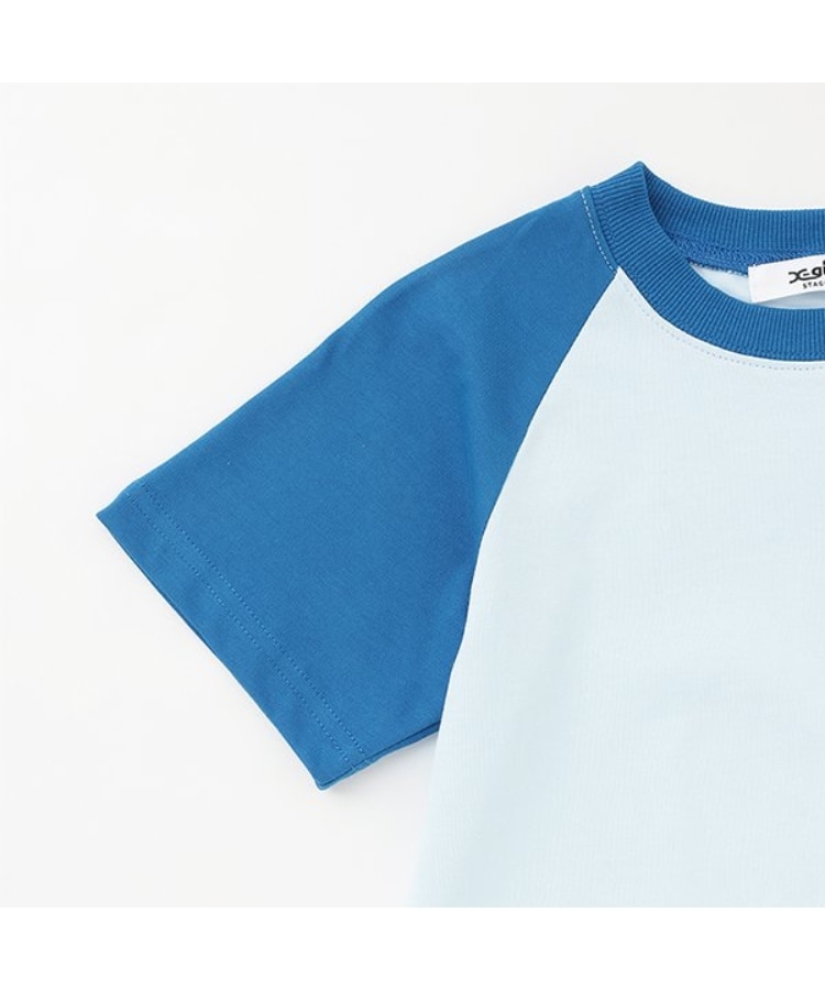 エックスガール ステージス(X-girl STAGES)のバックマルチロゴラグラン半袖Tシャツ7
