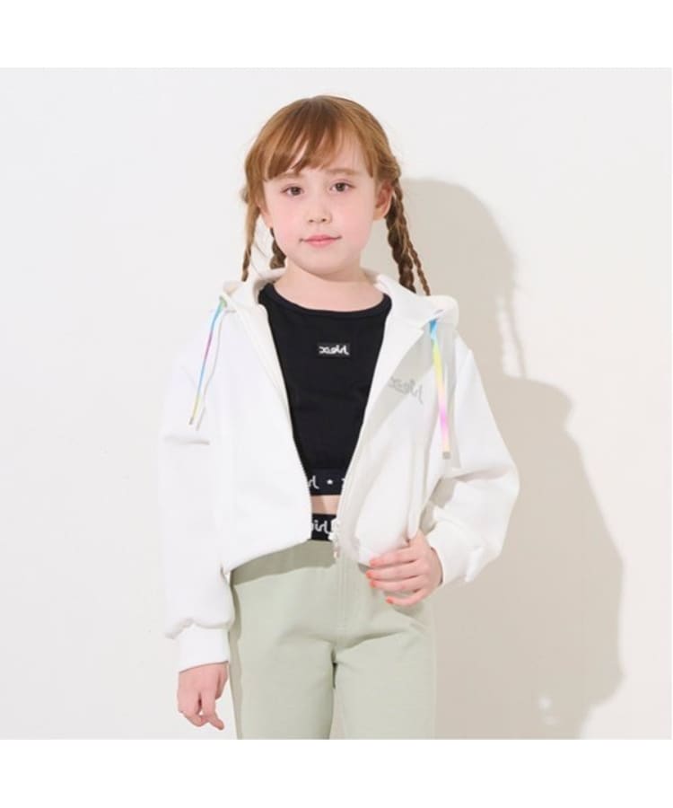 エックスガール ステージス(X-girl STAGES)のロゴウエストショート丈半袖Tシャツ13