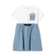 エックスガール ステージス(X-girl STAGES)のウエスト切替半袖ワンピース13