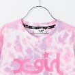 エックスガール ステージス(X-girl STAGES)のロゴプリント手染めタイダイ半袖Tシャツ2