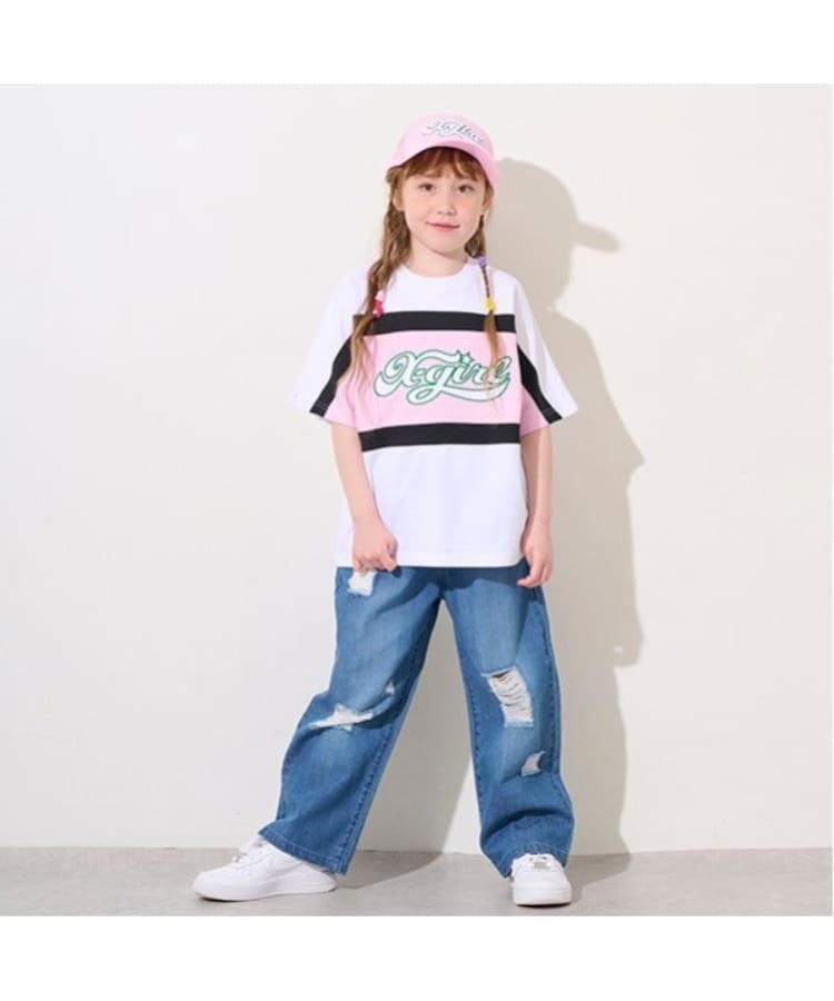 ダメージ加工デニムパンツ(その他) | X-girl STAGES(エックス ダメージ加工デニムパンツ(その他) | X-girl STAGES(エックス