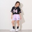 エックスガール ステージス(X-girl STAGES)のナンバリングメッシュ切替ショート半袖T12