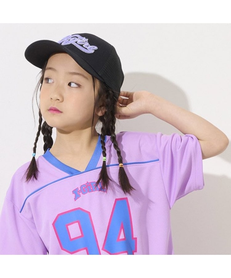 エックスガール ステージス(X-girl STAGES)のロゴ刺しゅうメッシュキャップ19