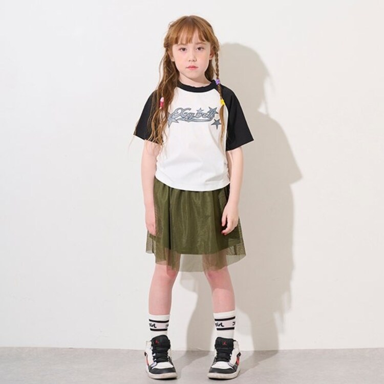 エックスガール ステージス(X-girl STAGES)のメッシュレイヤードスカート その他