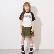 エックスガール ステージス(X-girl STAGES)のメッシュレイヤードスカート カーキ(027)