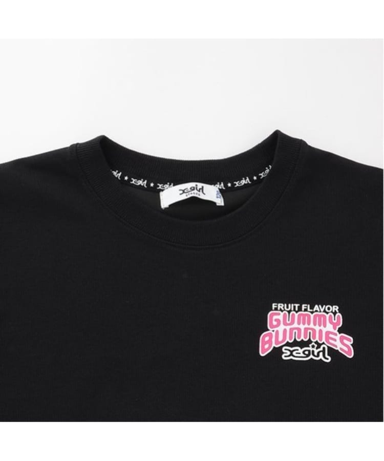 エックスガール ステージス(X-girl STAGES)のグミバニーバックプリント半袖Tシャツ2