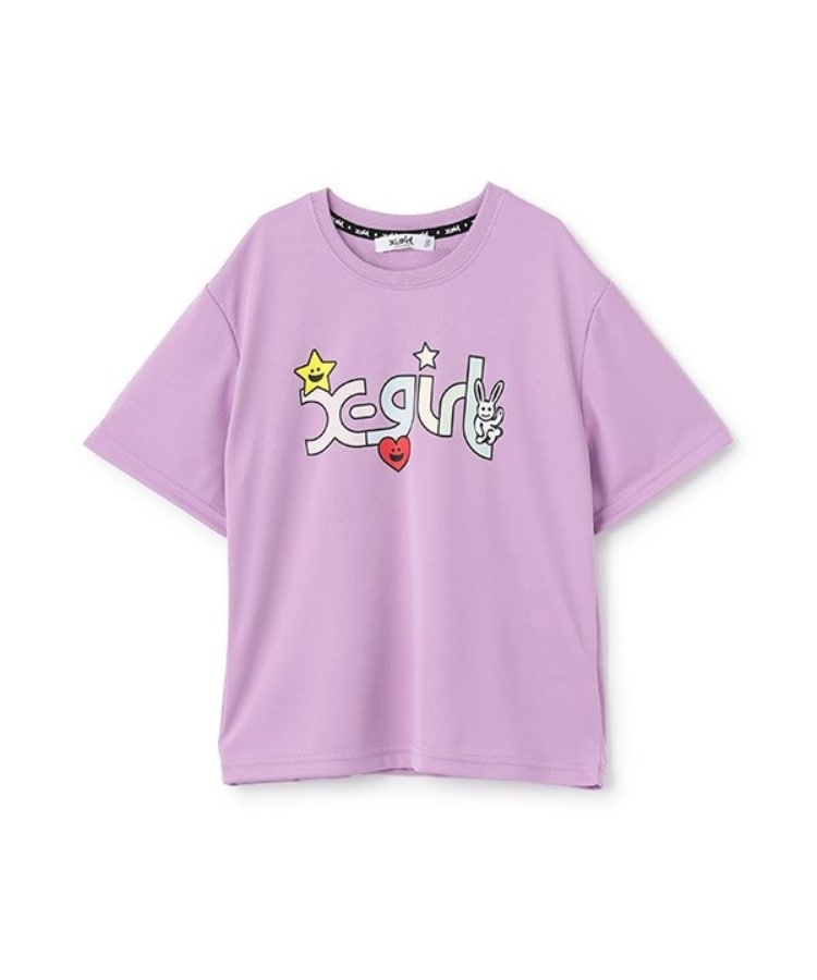 エックスガール ステージス(X-girl STAGES)のキラッキーウォーターギミック半袖Tシャツ24