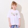 エックスガール ステージス(X-girl STAGES)のキラッキーウォーターギミック半袖Tシャツ オフホワイト(003)