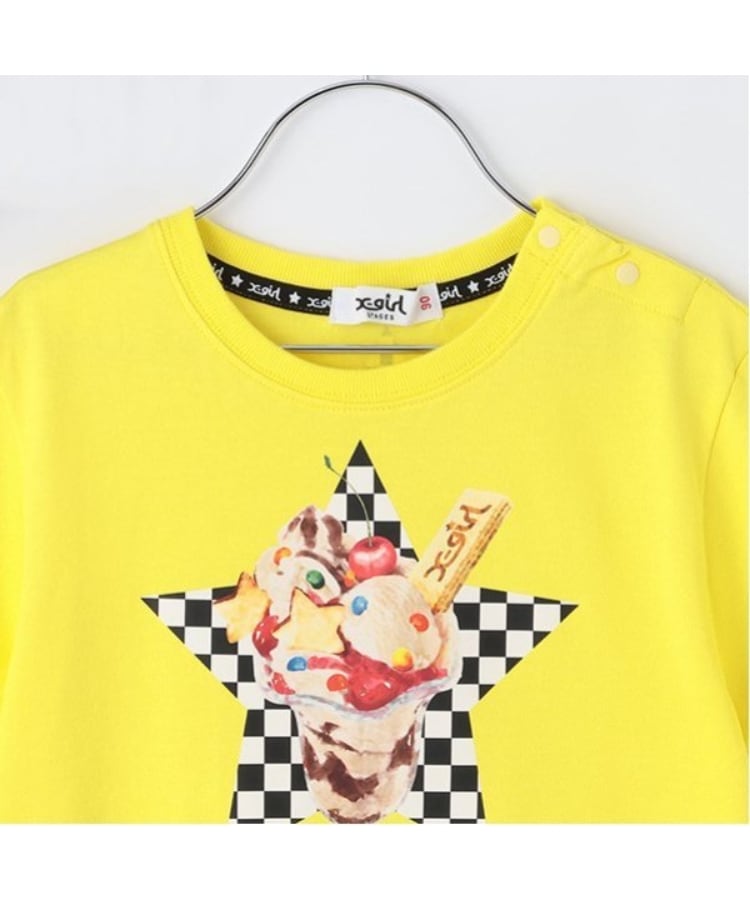 エックスガール ステージス(X-girl STAGES)のダイナーパフェプリント半袖Tシャツ2