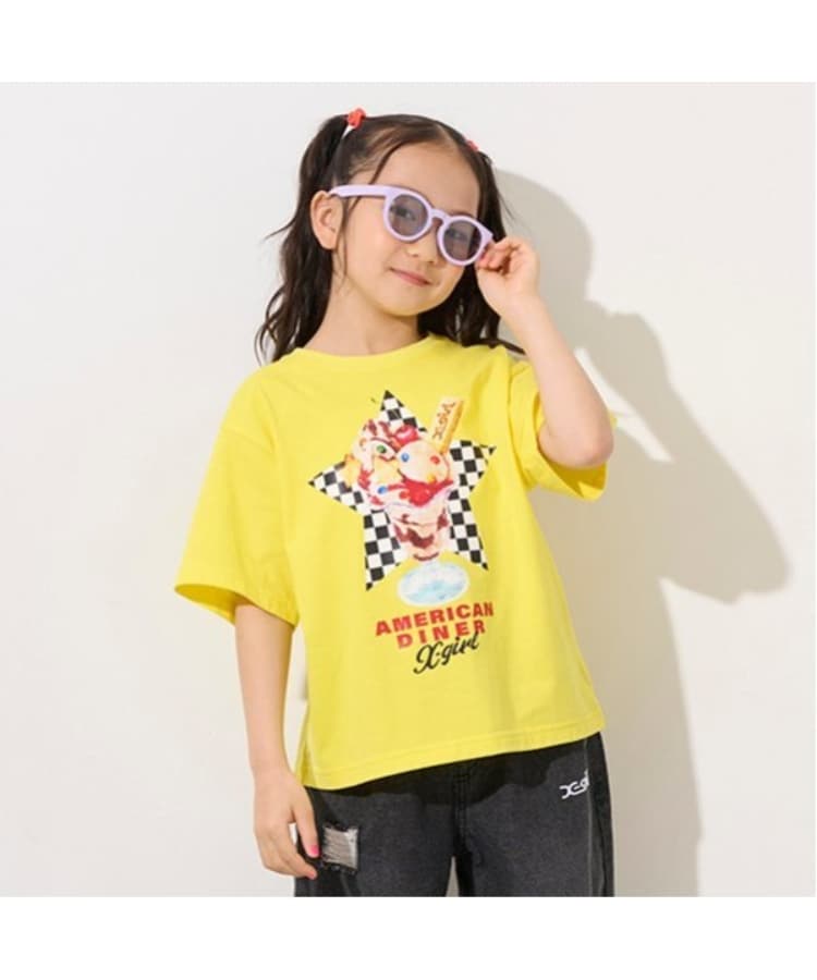 エックスガール ステージス(X-girl STAGES)のダイナーパフェプリント半袖Tシャツ14