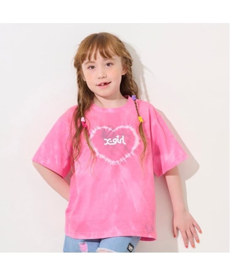 ハートタイダイ半袖Tシャツ（Tシャツ） | X-girl STAGES
