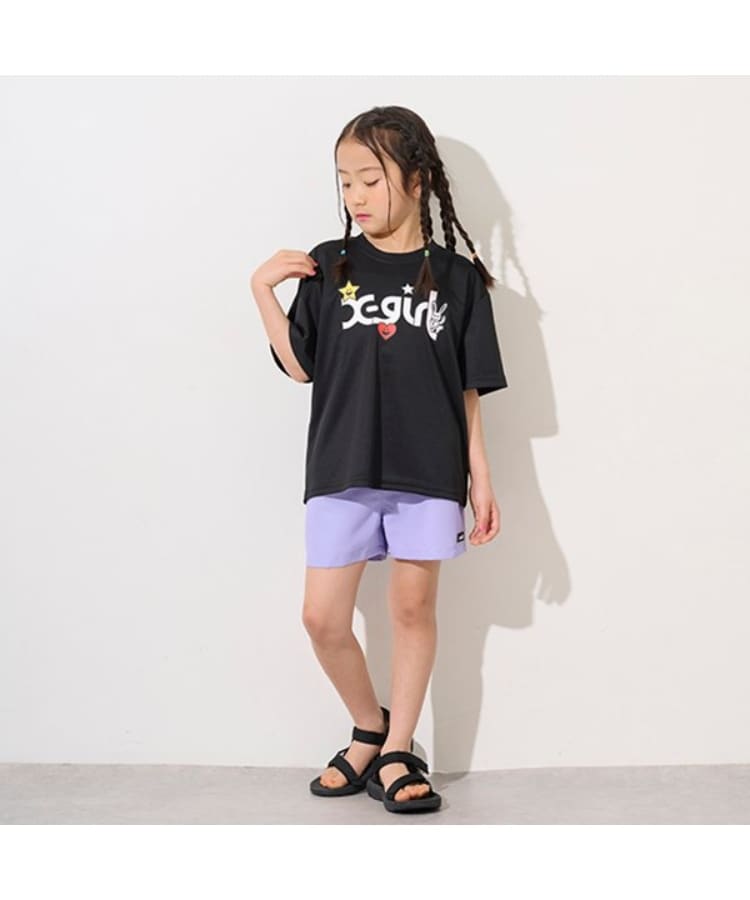 エックスガール ステージス(X-girl STAGES)のウォーターギミックショートパンツ11