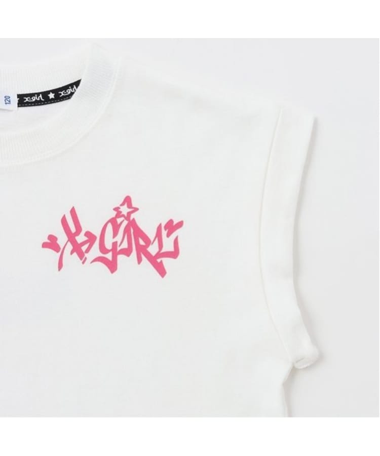 エックスガール ステージス(X-girl STAGES)のスケボーガールバックプリント半袖Tシャツ3