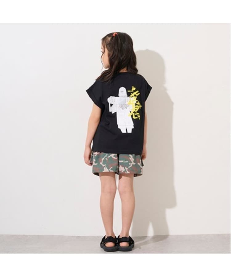 エックスガール ステージス(X-girl STAGES)のスケボーガールバックプリント半袖Tシャツ16