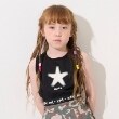 エックスガール ステージス(X-girl STAGES)のスタークラッキングショートタンクトップ ブラック(219)