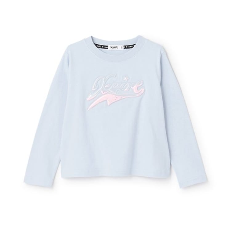 エックスガール ステージス(X-girl STAGES)のPVCロゴ長袖Tシャツ Ｔシャツ
