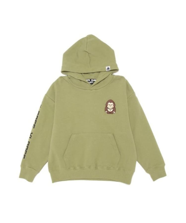 エクストララージ キッズ(XLARGE KIDS)のファニーゴリラパーカー カーキ(027)