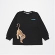 エクストララージ キッズ(XLARGE KIDS)の虎柄長袖Tシャツ ブラック(219)