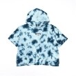 エクストララージ キッズ(XLARGE KIDS)の藍染めポンチョ型半袖パーカー ネイビー(094)