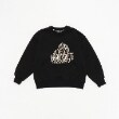 エクストララージ キッズ(XLARGE KIDS)のサガラ刺しゅうスランテッドOGゴリラトレーナー ブラック(219)
