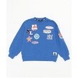 エクストララージ キッズ(XLARGE KIDS)のワッペンロゴトレーナー ブルー(091)