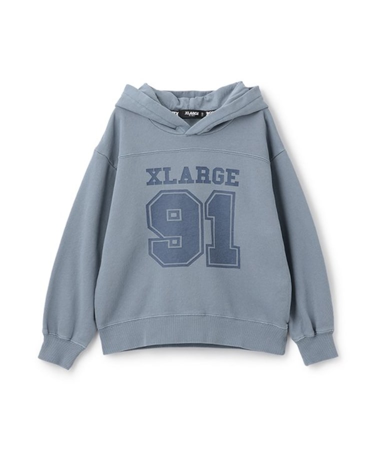 エクストララージ キッズ(XLARGE KIDS)のピグメントカレッジロゴパーカー ネイビー(094)