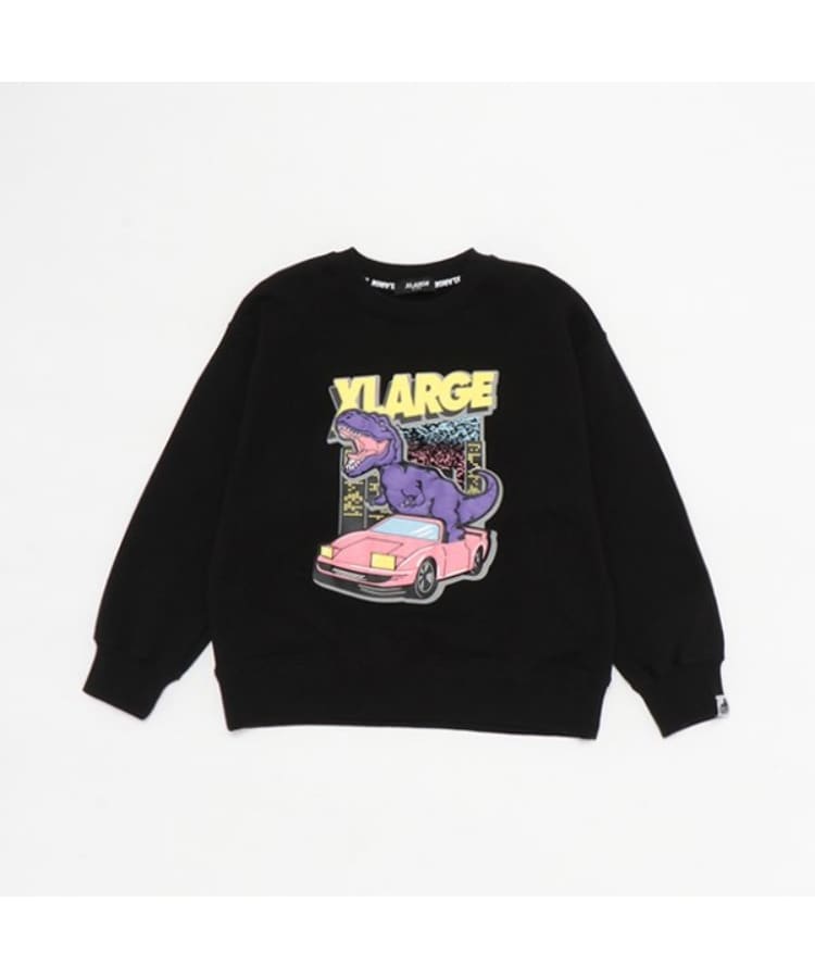 エクストララージ キッズ(XLARGE KIDS)の恐竜&クラシックカートレーナー ブラック(219)