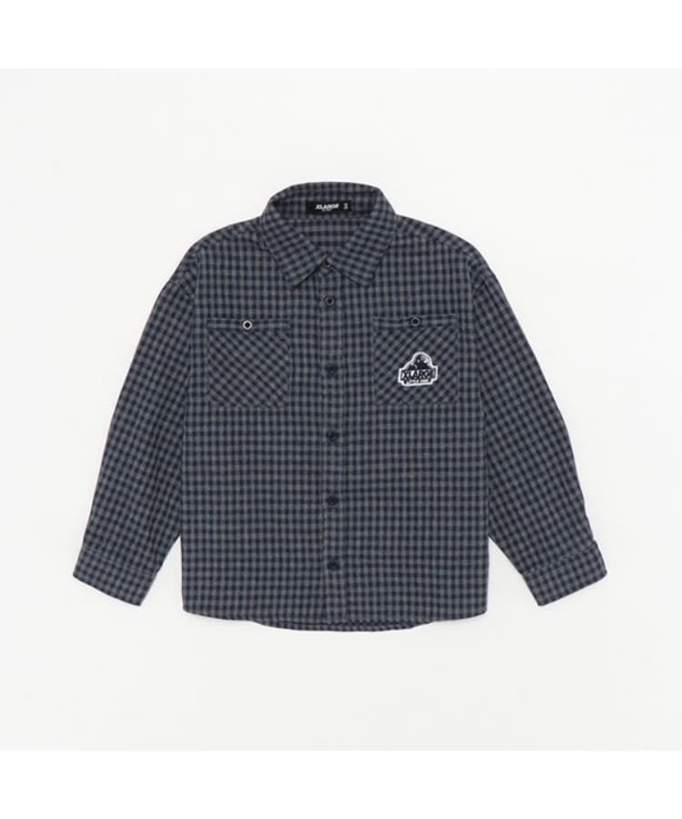 エクストララージ キッズ(XLARGE KIDS)のチェックシャツ グレー(012)
