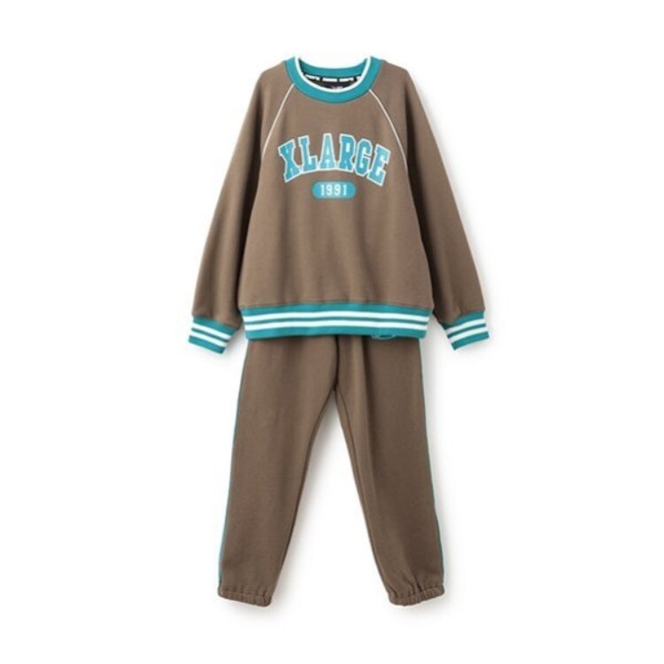 エクストララージ キッズ(XLARGE KIDS)のカレッジロゴスウェットセットアップ アンサンブル