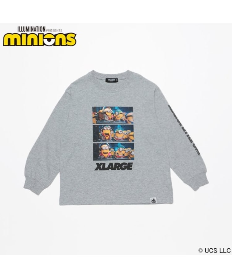 エクストララージ キッズ(XLARGE KIDS)の【XLK×Minions】長袖Tシャツ グレー(112)