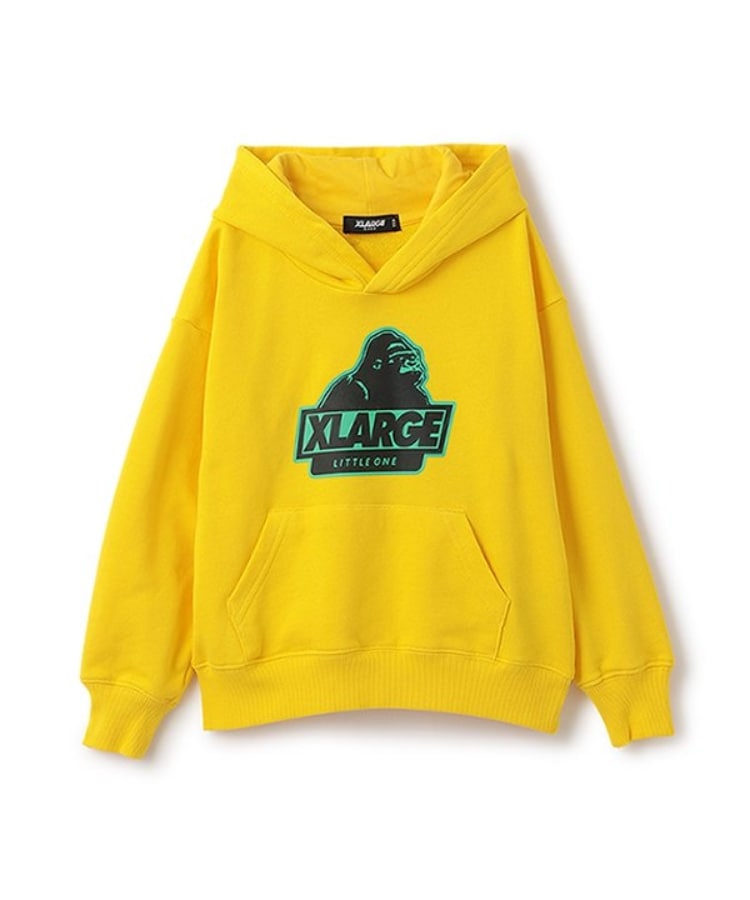 エクストララージ キッズ(XLARGE KIDS)のスランテッドOGゴリラパーカー イエロー(031)
