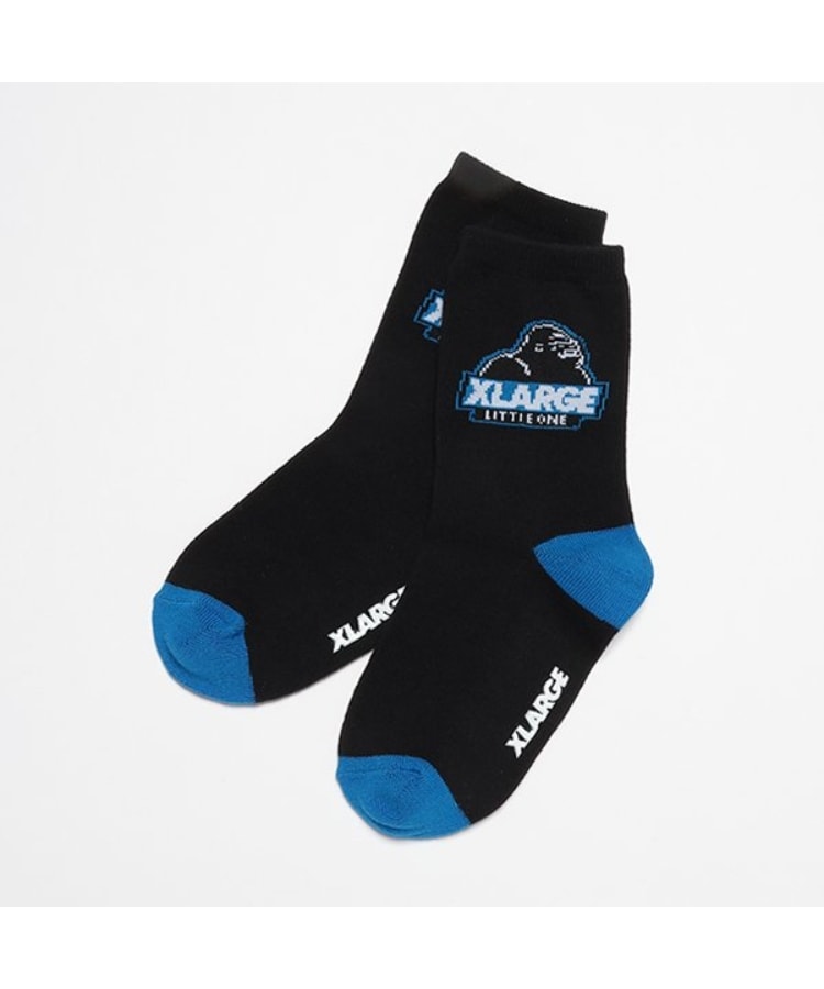 エクストララージ キッズ(XLARGE KIDS)のスランテッドOGゴリラソックス ブラック(219)