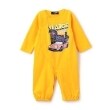 エクストララージ キッズ(XLARGE KIDS)の恐竜&クラシックカー2WAYオール イエロー(031)