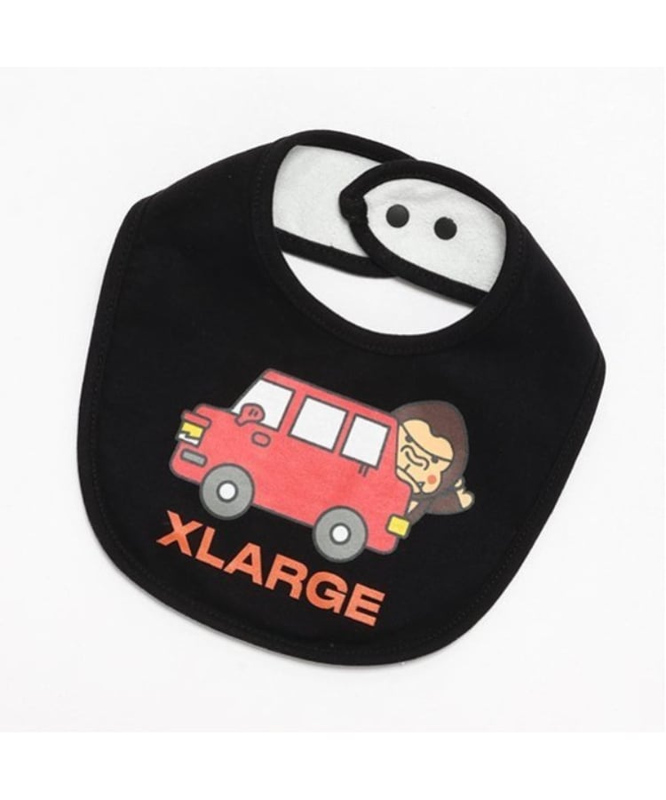 エクストララージ キッズ(XLARGE KIDS)のファニーゴリラ&車スタイ ブラック(219)
