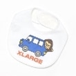 エクストララージ キッズ(XLARGE KIDS)のファニーゴリラ&車スタイ ホワイト(001)