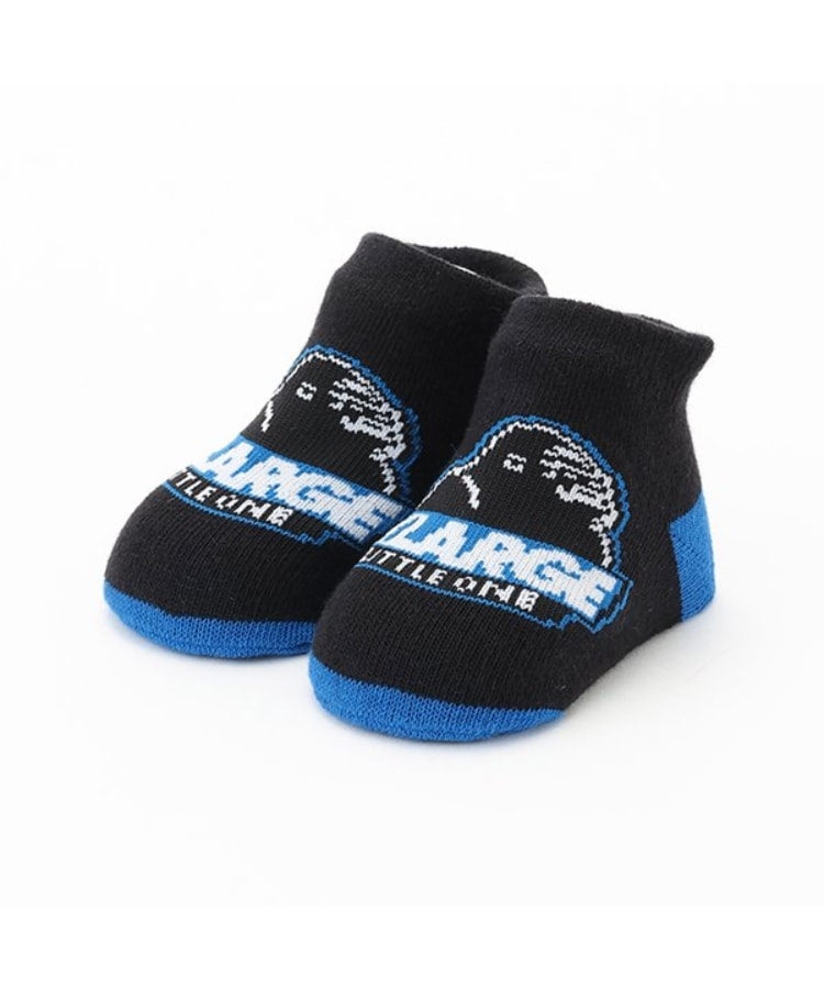 エクストララージ キッズ(XLARGE KIDS)のスランテッドOGゴリラベビーソックス ブラック(219)